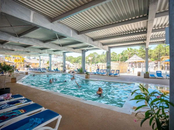 Indoor pool at Roan camping Le Vieux Port.
