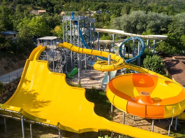 Funnel slide at Roan camping Le Pommier.