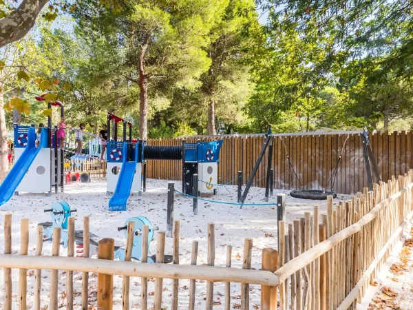 A playground at Roan camping de Canet.