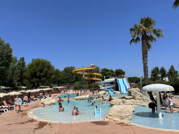 The swimming park of Roan camping de Canet.