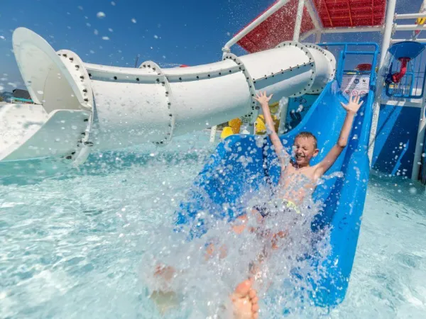 Water slides at Roan camping Park Umag.