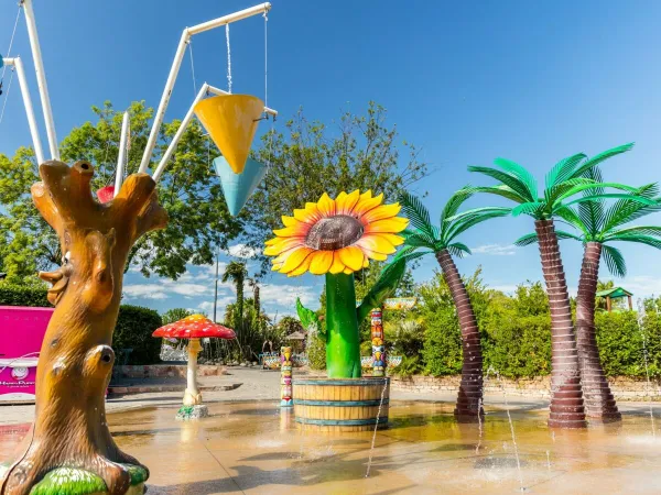 Water playground at Roan Camping Bella Italia.