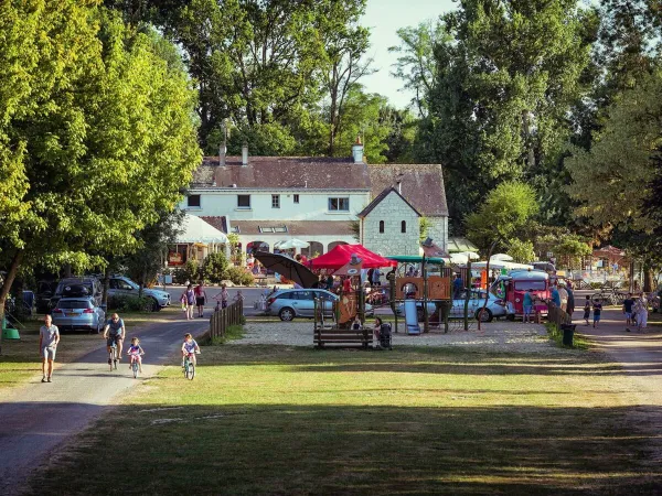 Central location of Roan camping Domaine de la Brèche.