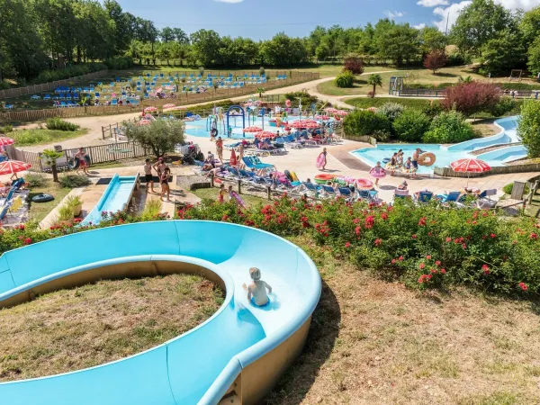 Slide at Roan campsite Avit Loisirs.