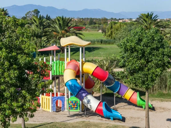 Playground at Roan camping Soleil Méditerranée.