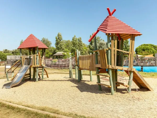 Small playground at Roan camping Méditerranée Plage.