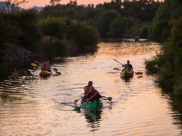 Canoeing near Roan camping du Latois.