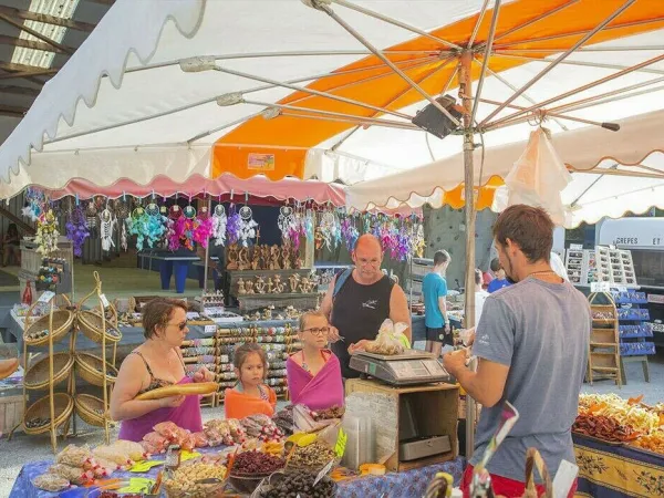 A market near Roan camping Le Ty Nadan.