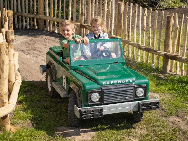 Jeep safari for children at Roan camping The Enjoyment.