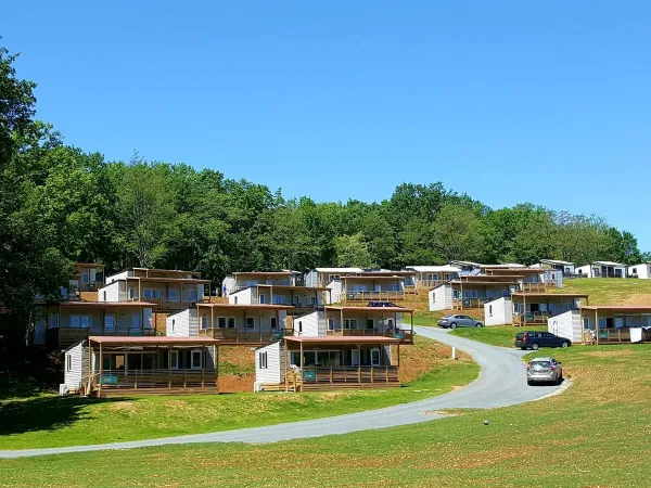 Roan mobile homes at Avit Loisirs campsite.