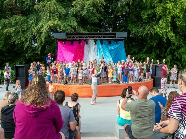 Mini disco at Roan camping Birkelt.