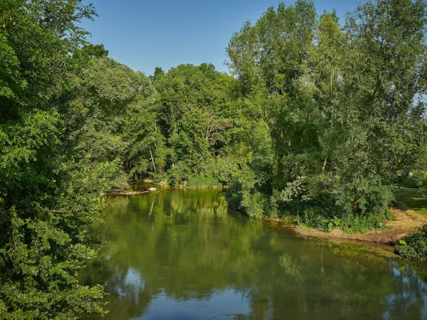 River Grand Morin near Roan camping Le Chêne Gris.