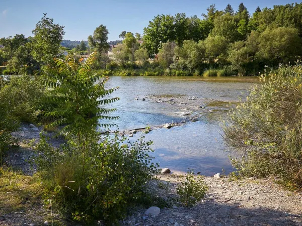 River close to Roan camping Verdon Parc.