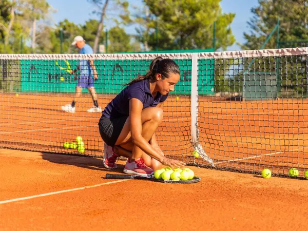 Tennis at Roan campsite Zaton Holiday resort.