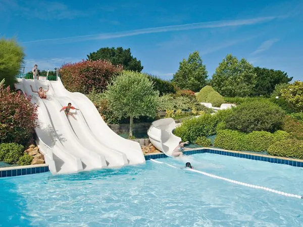 Water slides at Roan camping Grande Métairie.