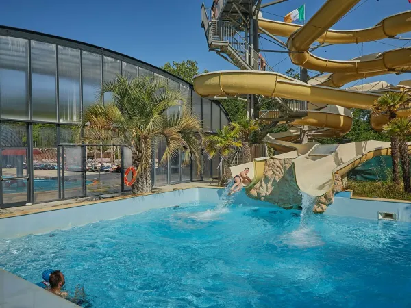 Water slides at Roan camping La Pinède.