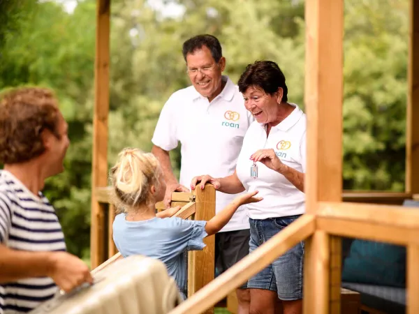 Roan camping staff at camping La Pinède.