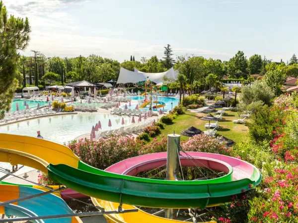 Water slides at Roan camping Bella Italia.