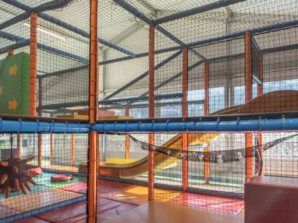 Indoor playground at Roan campinghu Birkelt village.