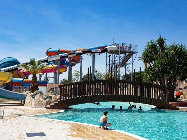 The amazing slides at Roan camping Le Soleil de la Méditerranée.