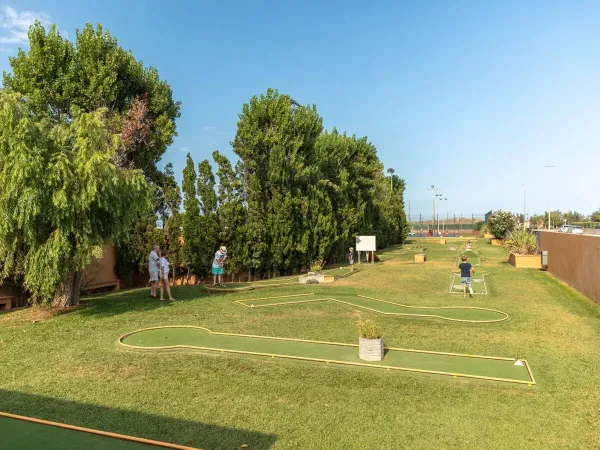 Miniature golf course at Roan camping Playa Brava.
