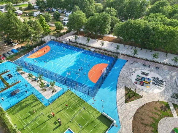 Sports zone since 2024 at Roan camping Valkanela
