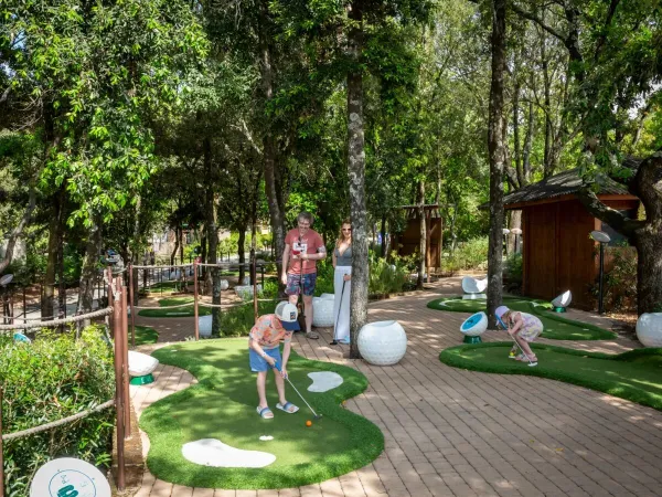 Mini golf at Roan camping hu Montescudaio village.
