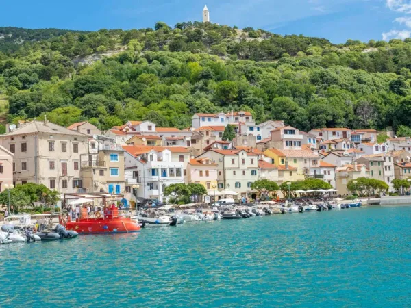 The nearby village at Roan camping Baška Beach Resort