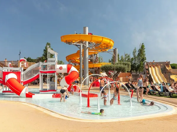 Spraypark at Roan camping Les Dunes.