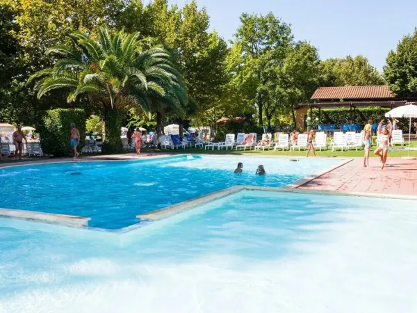 The 2nd swimming pool at Roan camping hu I Pini village.