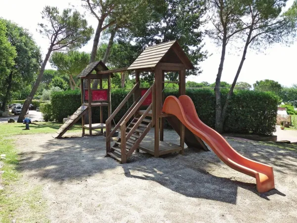 Playground at Roam camping hu I Pini village.