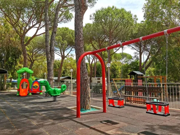 Playground at Roan camping Del Forte.