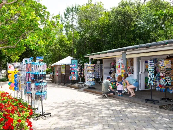 Souvenir shops at Roan camping hu Montescudaio village.