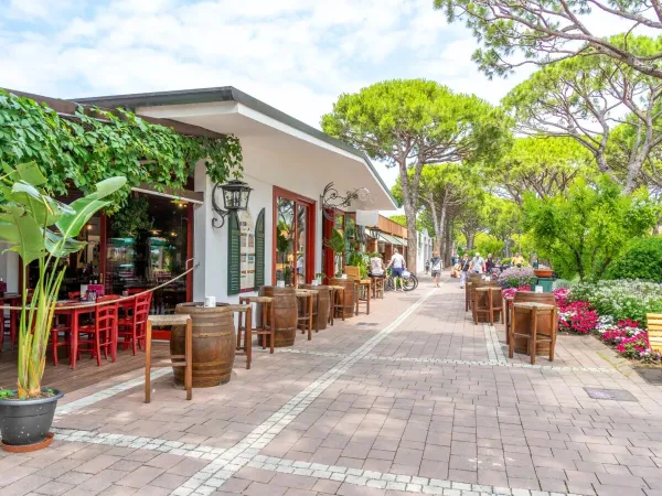 One of the restaurants at Roan campsite Union Lido Mare.