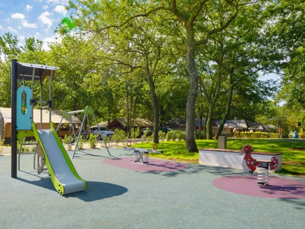 One of the playgrounds at the play area at Roan campsite Bijela Uvala.