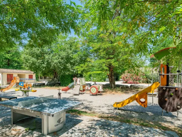 Playground at Roan camping La Grand Terre.