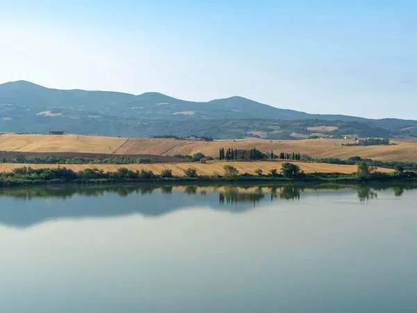 A beautiful Tuscan view at Roan camping Del Forte.