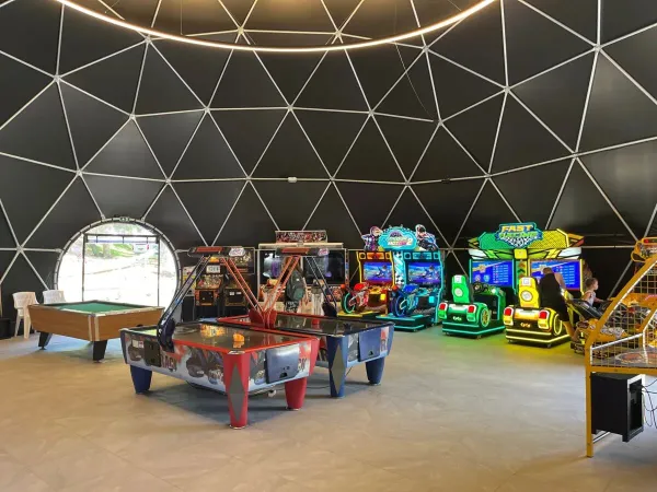 Games and game hall at Roan campsite Bijela Uvala.
