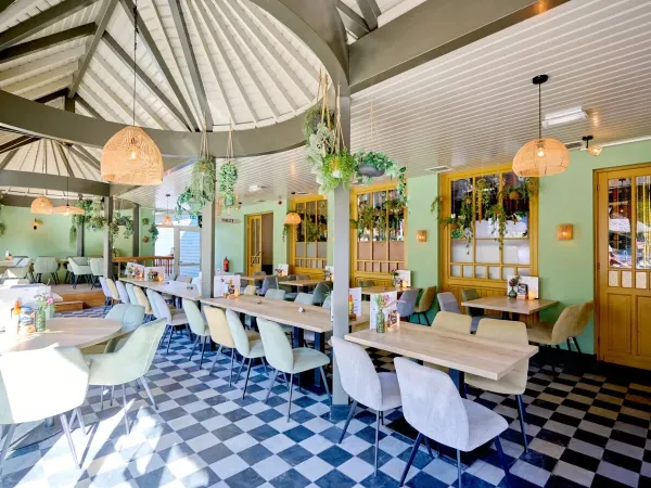The 'Grand café Sands' restaurant at Roan campsite Marvilla Parks Kaatsheuvel.