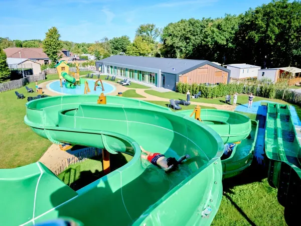Fun slides at Roan campsite Marvilla Parks Kaatsheuvel.