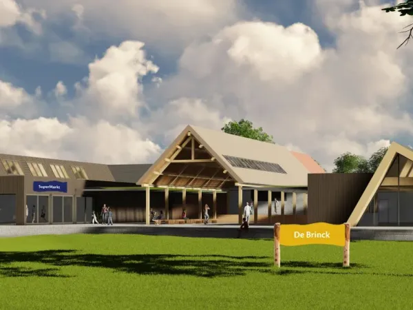 New centre building at Roan camping Terspegelt.