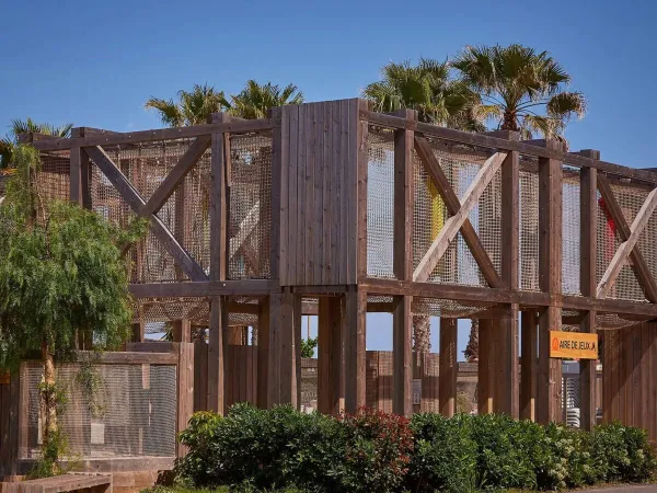 Climbing equipment at Roan campsite Le Petit Mousse.