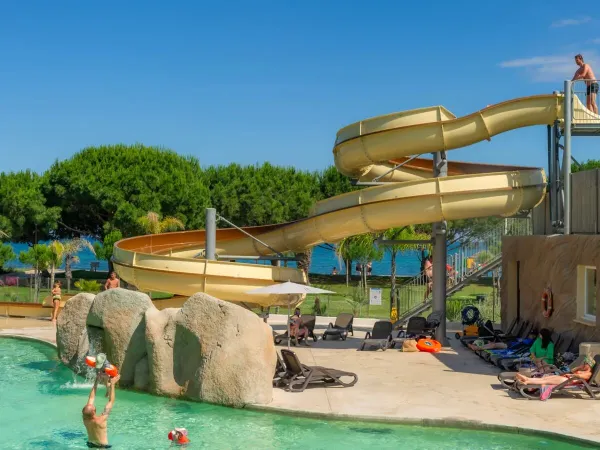 The fun waterslide at Roan campsite Arinella Bianca.