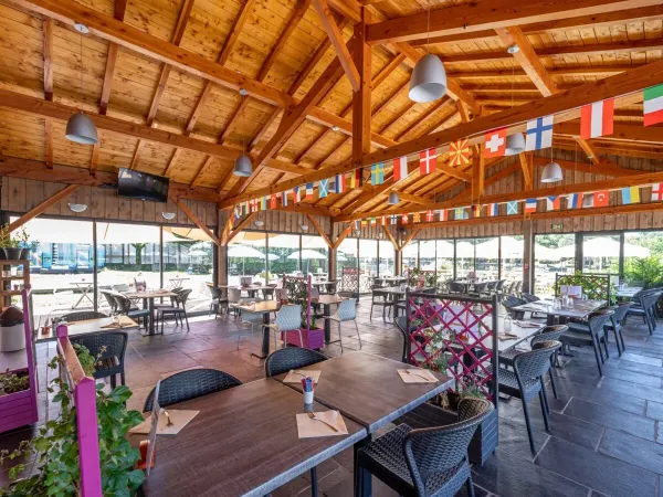 Restaurant at the Domaine des Bans campsite.