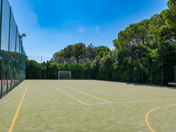 Football and sports ground at Roan campsite Marina Julia Camping Village.