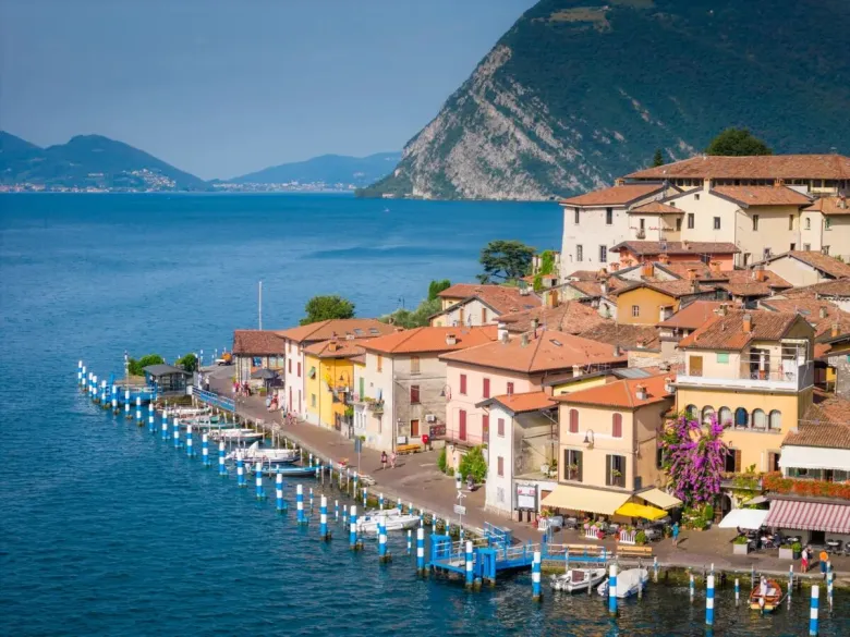 The car-free island with fishing villages in Iseo.