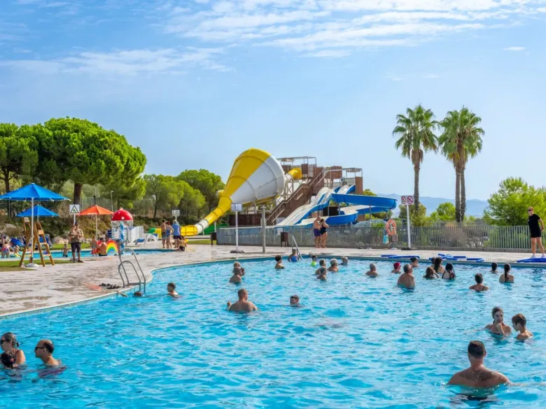 Water slides at Roan camping Vilanova Park.