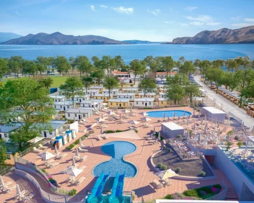 Swimming pools at Roan camping Baška Camping Resort.