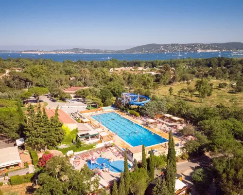 Olympic pool at Roan camping Domaine Naïades.