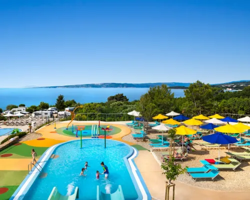 Children's pools at Roan camping Krk Camping Resort.